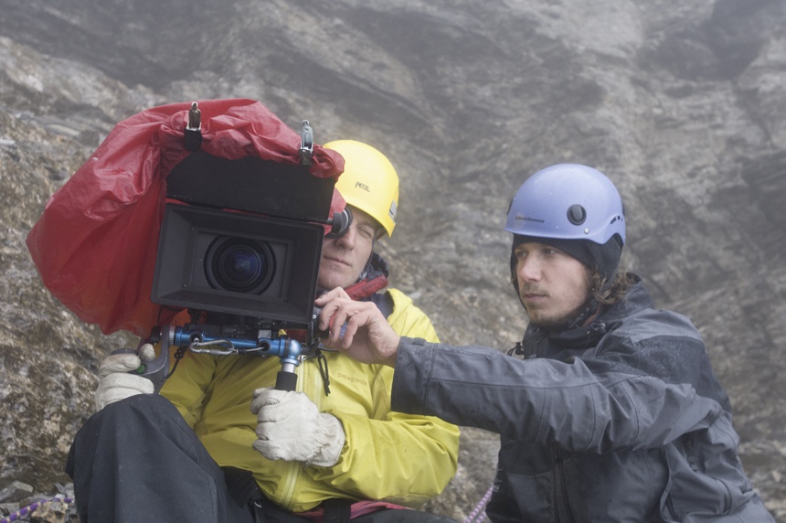 Backstage: Thomas Ulrich working for the film «North Wall»